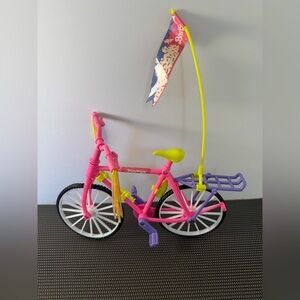 1999 Mattel Barbie Pack 'N Go Bike #67560-93 Barbie Doll Bicycle Bike Hot Pink